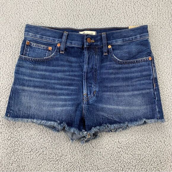 Madewell Women's The Dad Jean Short Button Fly Jean Shorts  NWT  |   Size:  27 - Picture 2 of 15